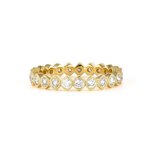 Narrow Show Your Love Bezel Set Diamond Eternity Band