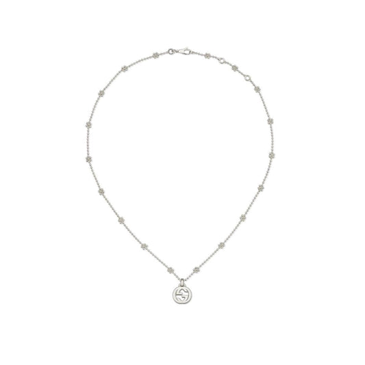 Interlocking G Pendant on Flower Boule Chain