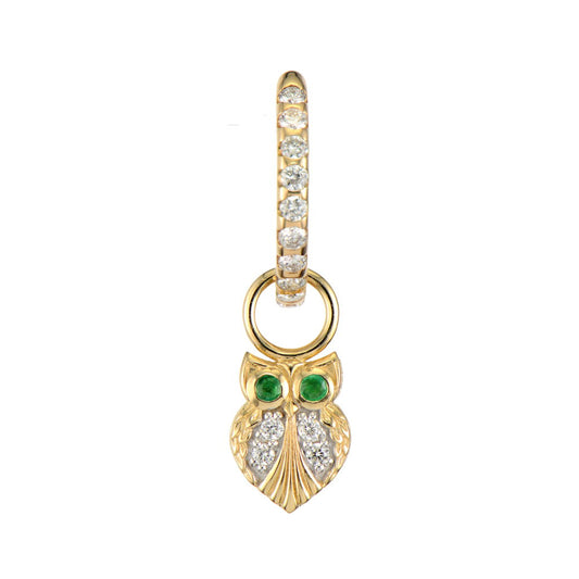 Tiny Wise Owl Charm