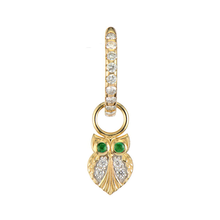 Tiny Wise Owl Charm