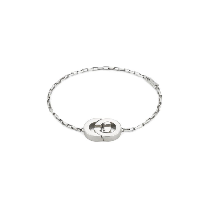 Sterling Silver Interlocking GG Bracelet