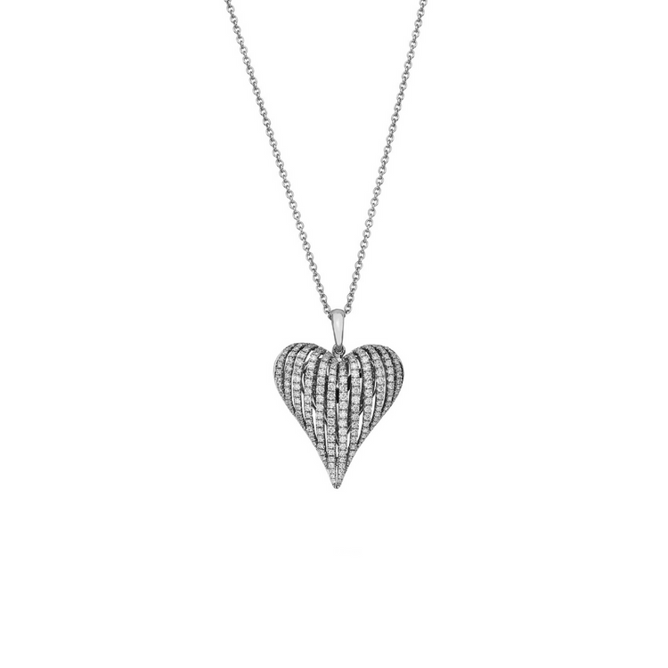 Diamond Angel Heart Pendant