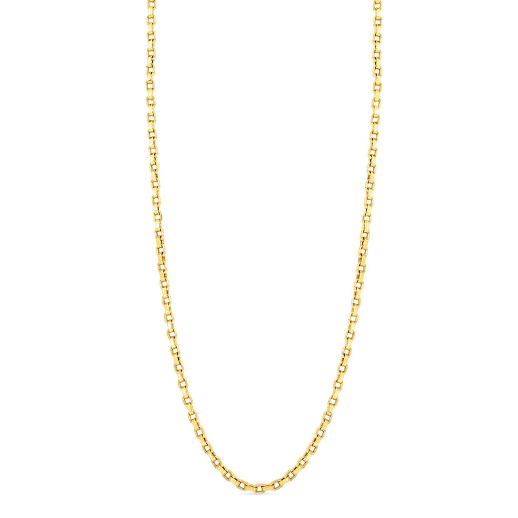 Square Link Chain Necklace (17 inches)