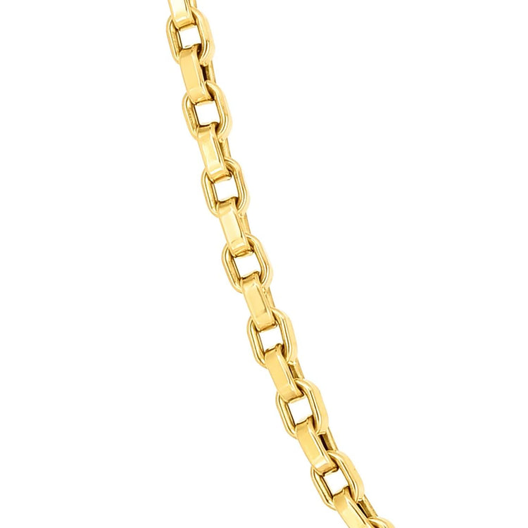 Square Link Chain Necklace (17 inches)