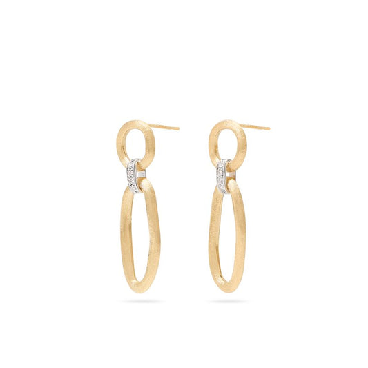 Diamond Drop Jaipur Link Earrings