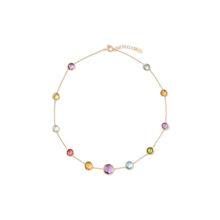 Mixed Gemstone Jaipur Color Necklace