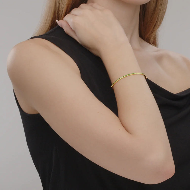 Bangle with Tsavorites