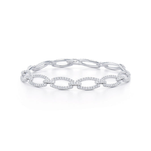 Madison Avenue Link Bracelet with Diamonds