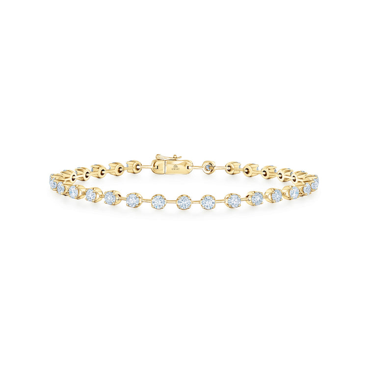 Line Bracelet with Diamonds