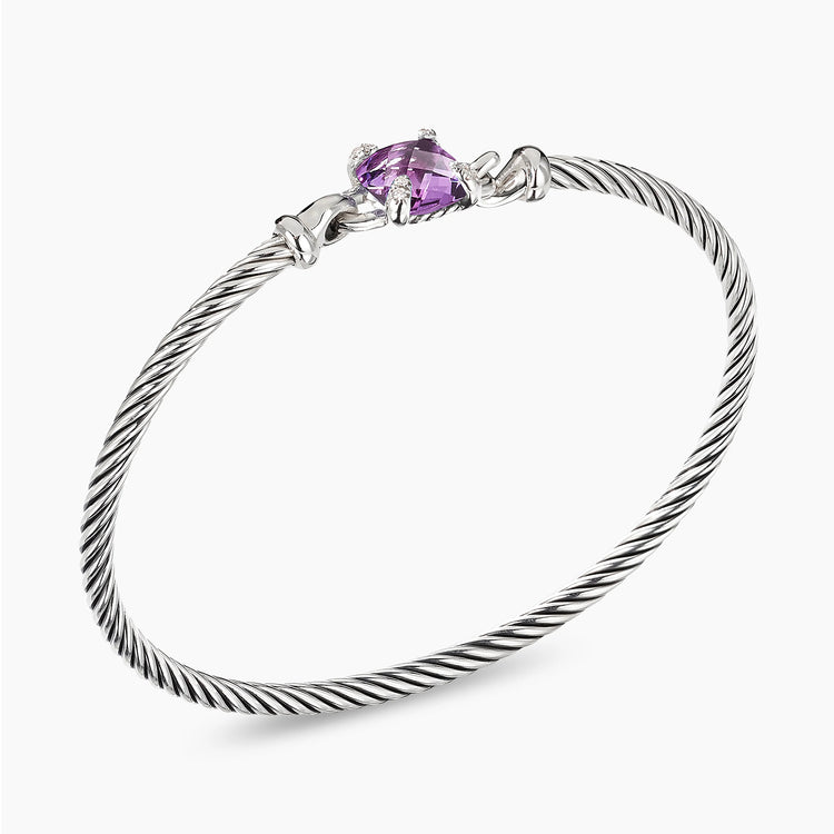 Chatelaine Bracelet in Amethyst with Diamonds