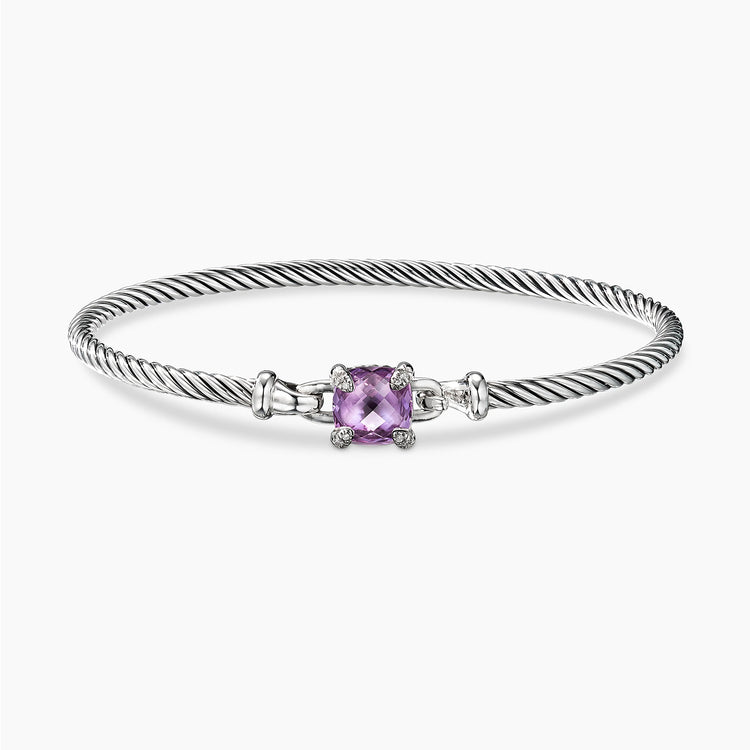 Chatelaine Bracelet in Amethyst with Diamonds