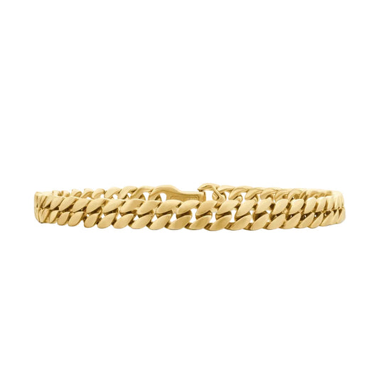 Curb Chain Bracelet in 18K Yellow Gold, 6mm
