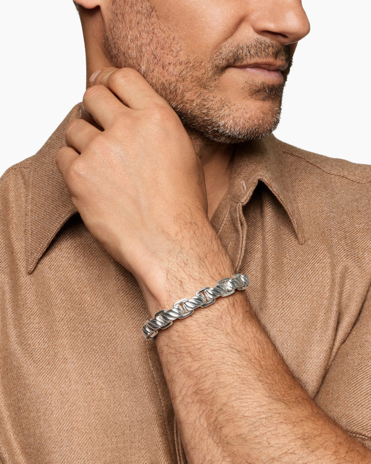 Scultped Cable Link Bracelet