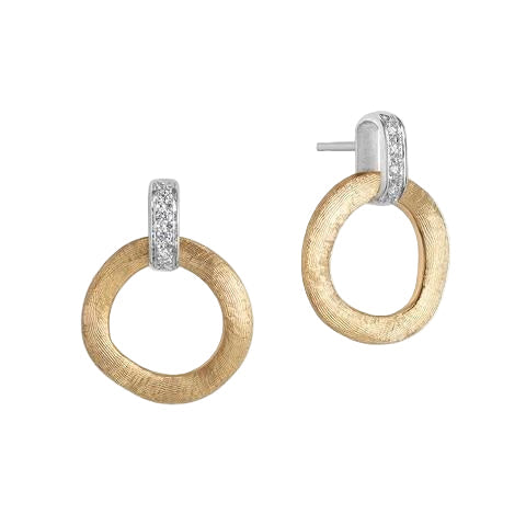 18KYG/WG 8=0.07CT GVS BR DIA JAIPUR LINK EARRINGS