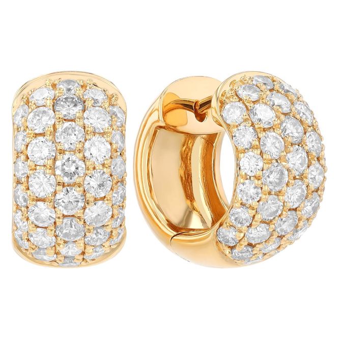14KYG 90=1.50*CT IJSI BR DIA PAVE HUGGY HOOPS