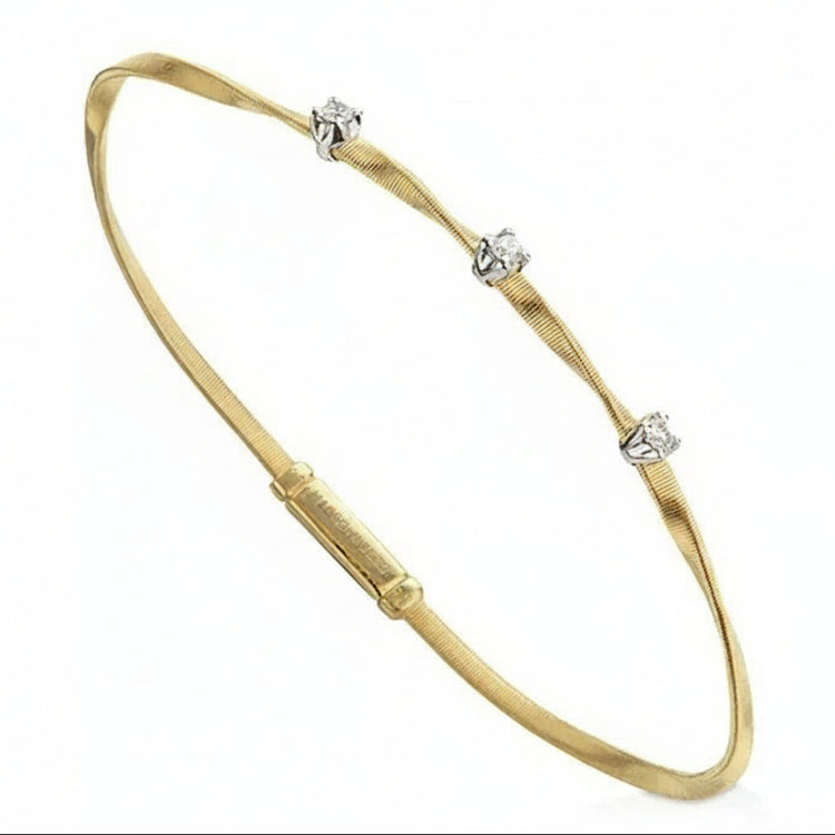 18KYG 3= 0.15CT MARRAKECH BRACELET