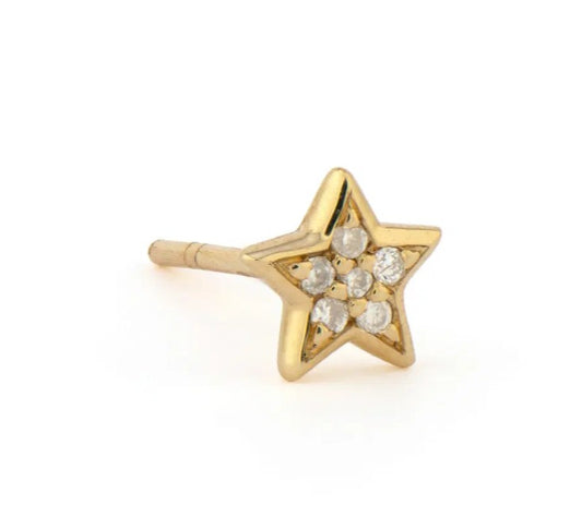 Pave Star Stud