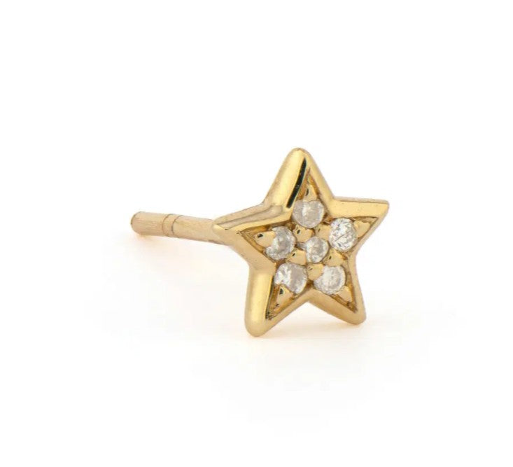 Pave Star Stud