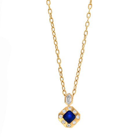 Diamond Bezel Necklace