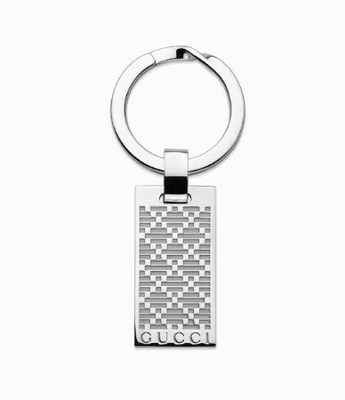 STSLVR GUCCI DIAMANTE PATTERN KEYRING