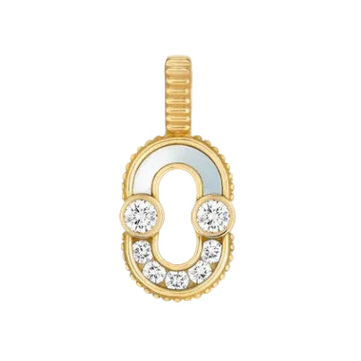 18k Yellow Gold Mother of Pearl Magnetic Charm