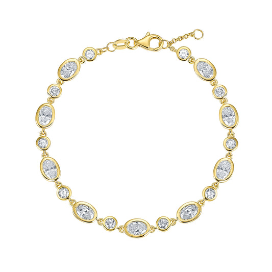 Lab Grown Diamond Bezel Station Bracelet (4.71 tcw)