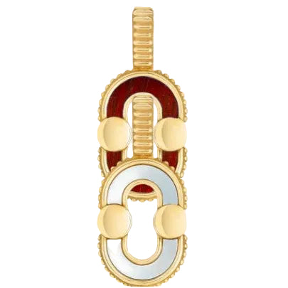 18K Yellow Gold Bull-Eye Magnetic Charm