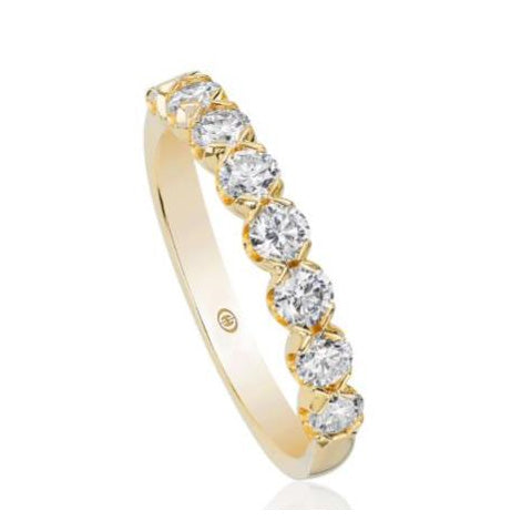 14k Yellow Gold Diamond Band