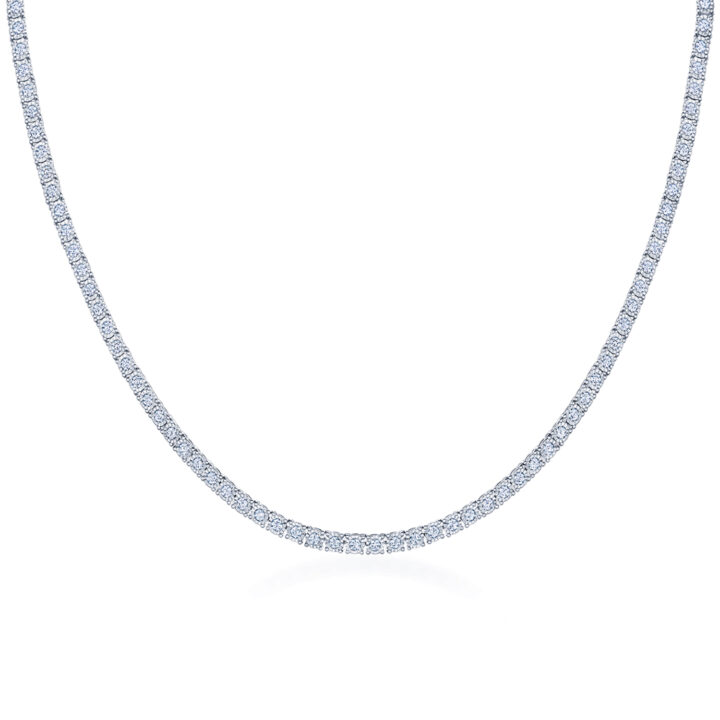 Sunburst Line Necklace with Diamonds
