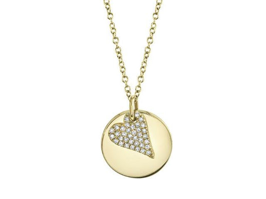 Diamond Pavé Heart Necklace