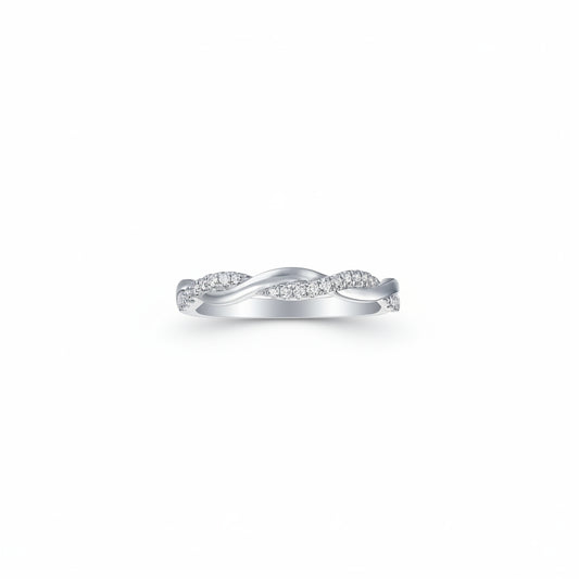 Lab Grown Diamond Twist Band (0.14 tcw)
