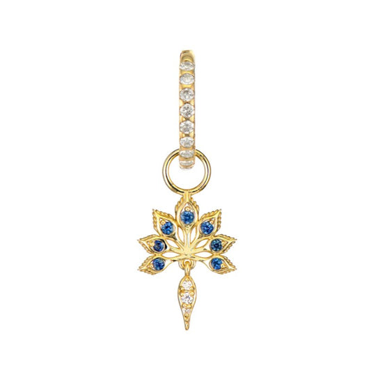 Tiny Peacock Charm