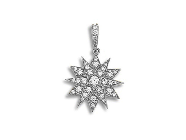 18KWG 0.64CT GHSI2 18MM STAR CLIP ON ENHANCER
