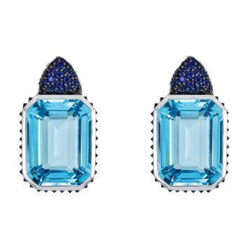 18KWG EC BT=43.91& SAPH-3.09 PIETRA EARRINGS