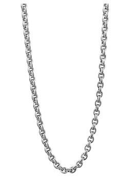 STSLVR 22" ANTHEM 4MM DBL LINK CHAIN NECKLACE