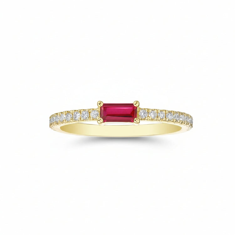 Lab Grown Diamond Ruby Ring