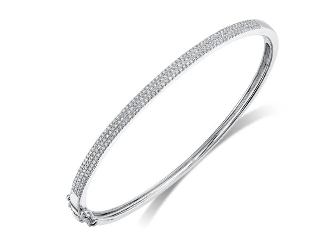 Diamond Hinged Bangle