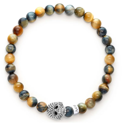 Tiger Eye Skull Bracelet
