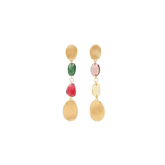 18KYG MULTI TOURMALINE LUNARIA EARRINGS