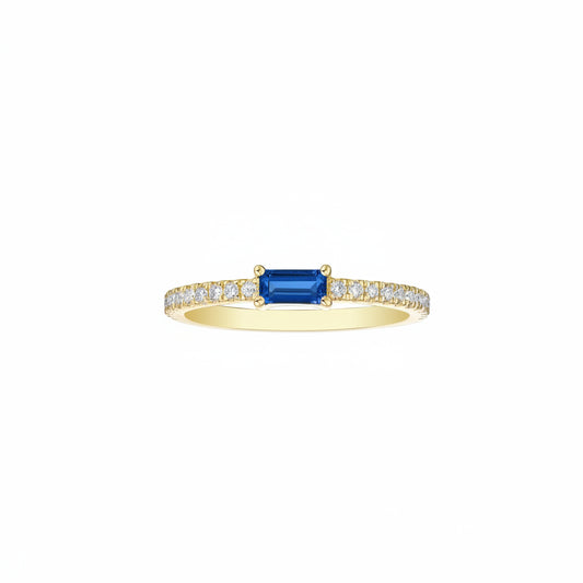 Lab Grown Diamond Sapphire Ring