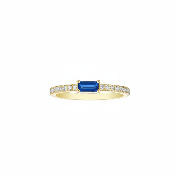 Lab Grown Diamond Sapphire Ring