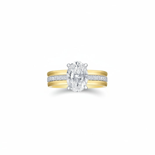 Lab Grown Diamond 3-Row Engagement Ring (2.05 tcw)