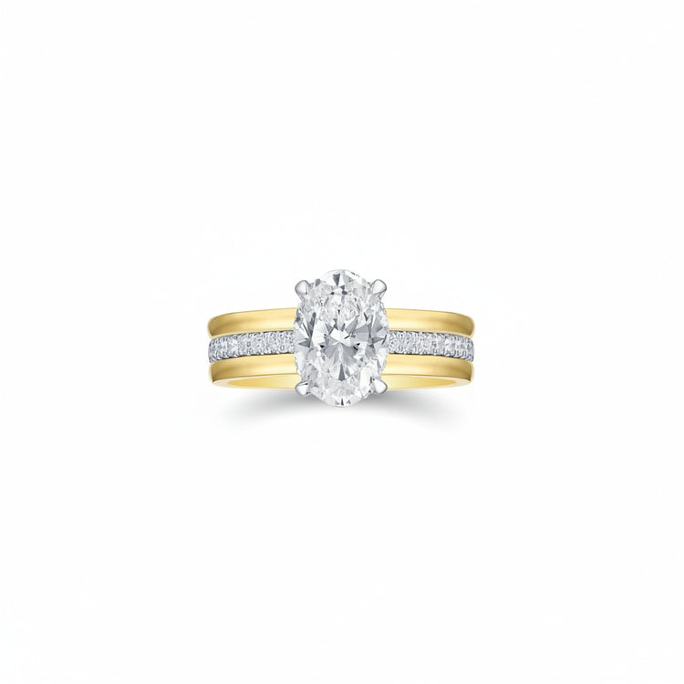 Lab Grown Diamond 3-Row Engagement Ring (2.05 tcw)