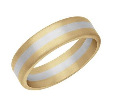 14k Yellow Gold 3-layer Band