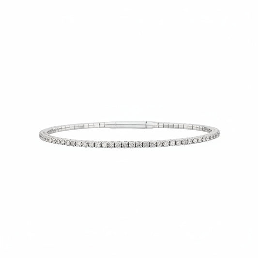 Lab Grown Diamond Flex Bangle Bracelet (1.04 tcw)