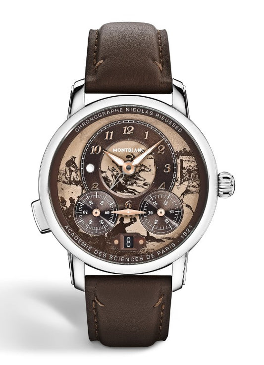 SS 43MM BRWN LE NICOLAS RIEUSSEC STAR LEGACY CHRONOGRAPH