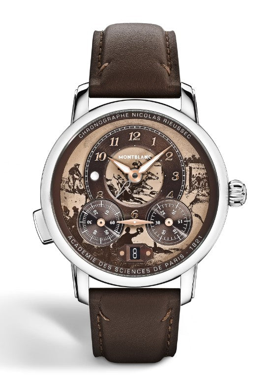 SS 43MM BRWN LE NICOLAS RIEUSSEC STAR LEGACY CHRONOGRAPH