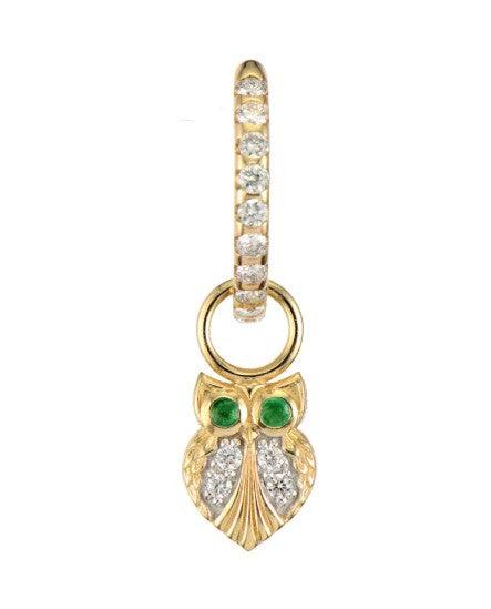 Tiny Wise Owl Charm