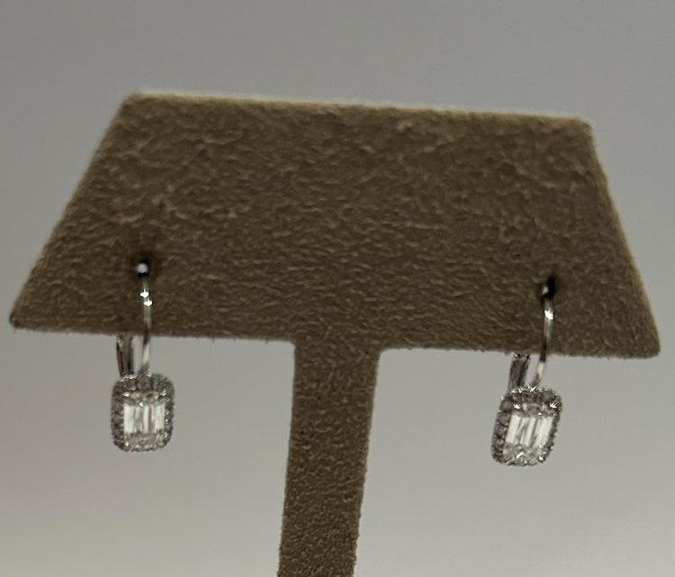 Ashoka Silhouette Diamond Drop Earrings