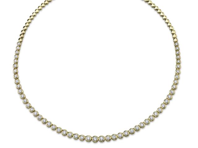 Diamond Bezel Tennis Necklace